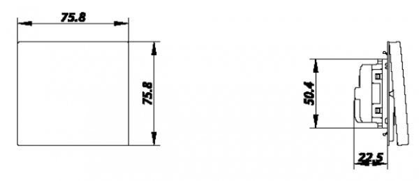 Công tắc đơn, 1 chiều Simon I7 701011